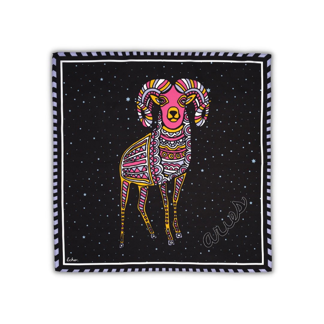 Aries Silk Square