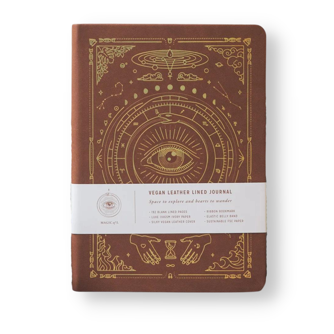 Magic of I Vegan Leather Journal - Lined