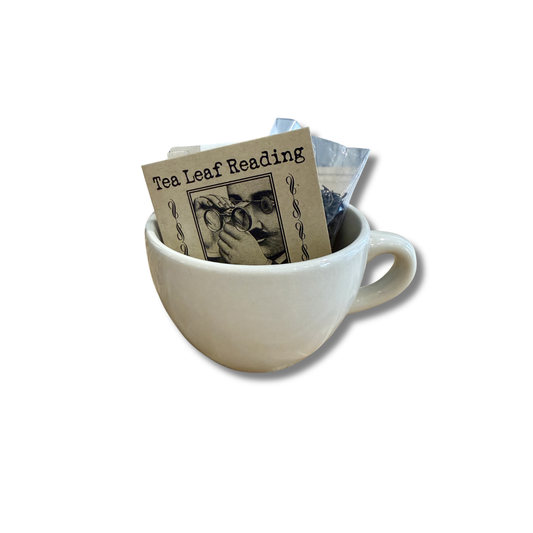 Tea Leaf Reading Fortune Telling Kit w/ Tea Cup