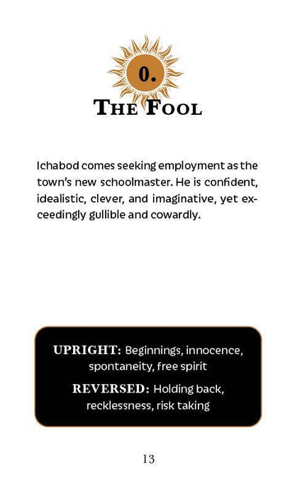 The Legend of Sleepy Hollow Tarot —Headless Horseman Edition