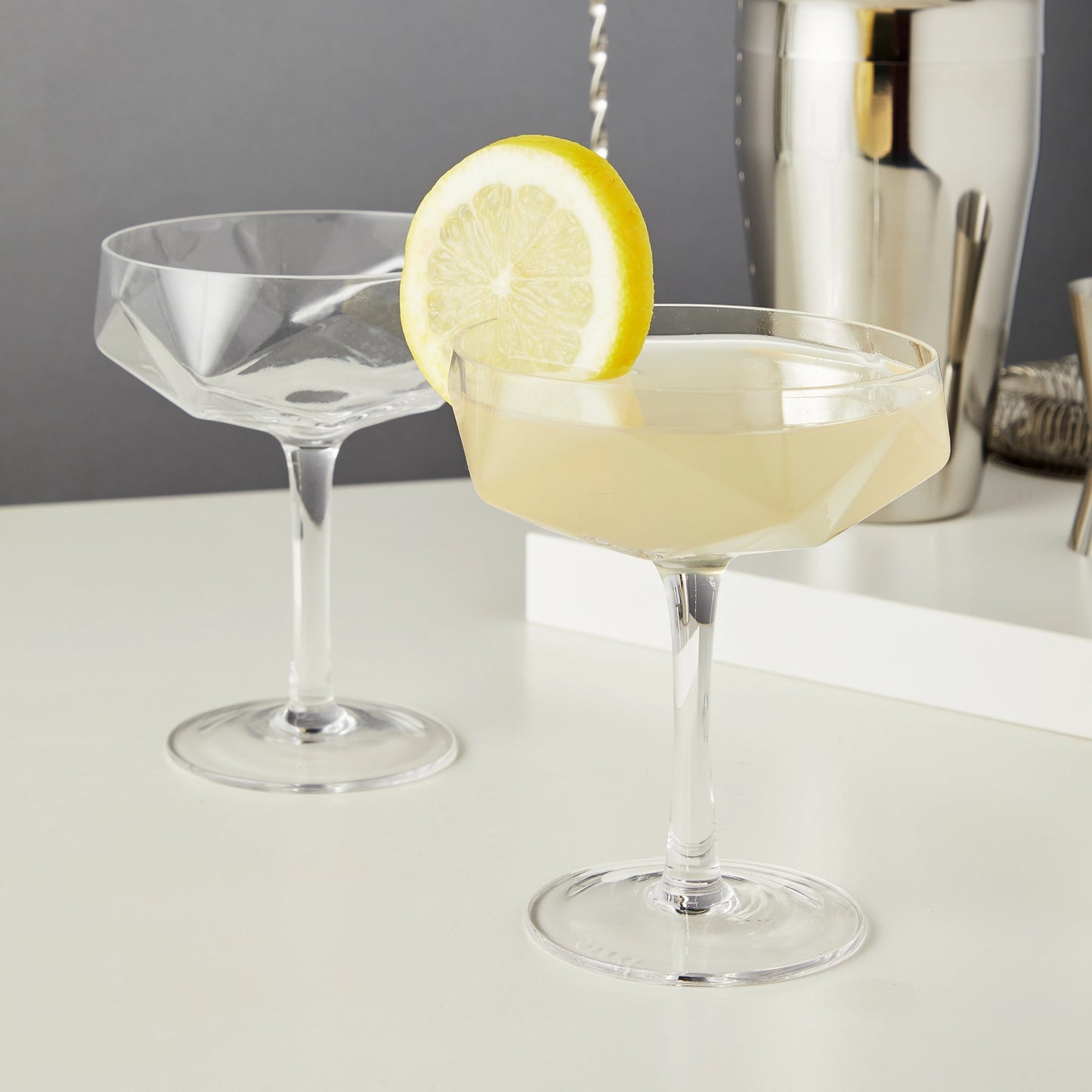 Seneca Faceted Crystal Coupes