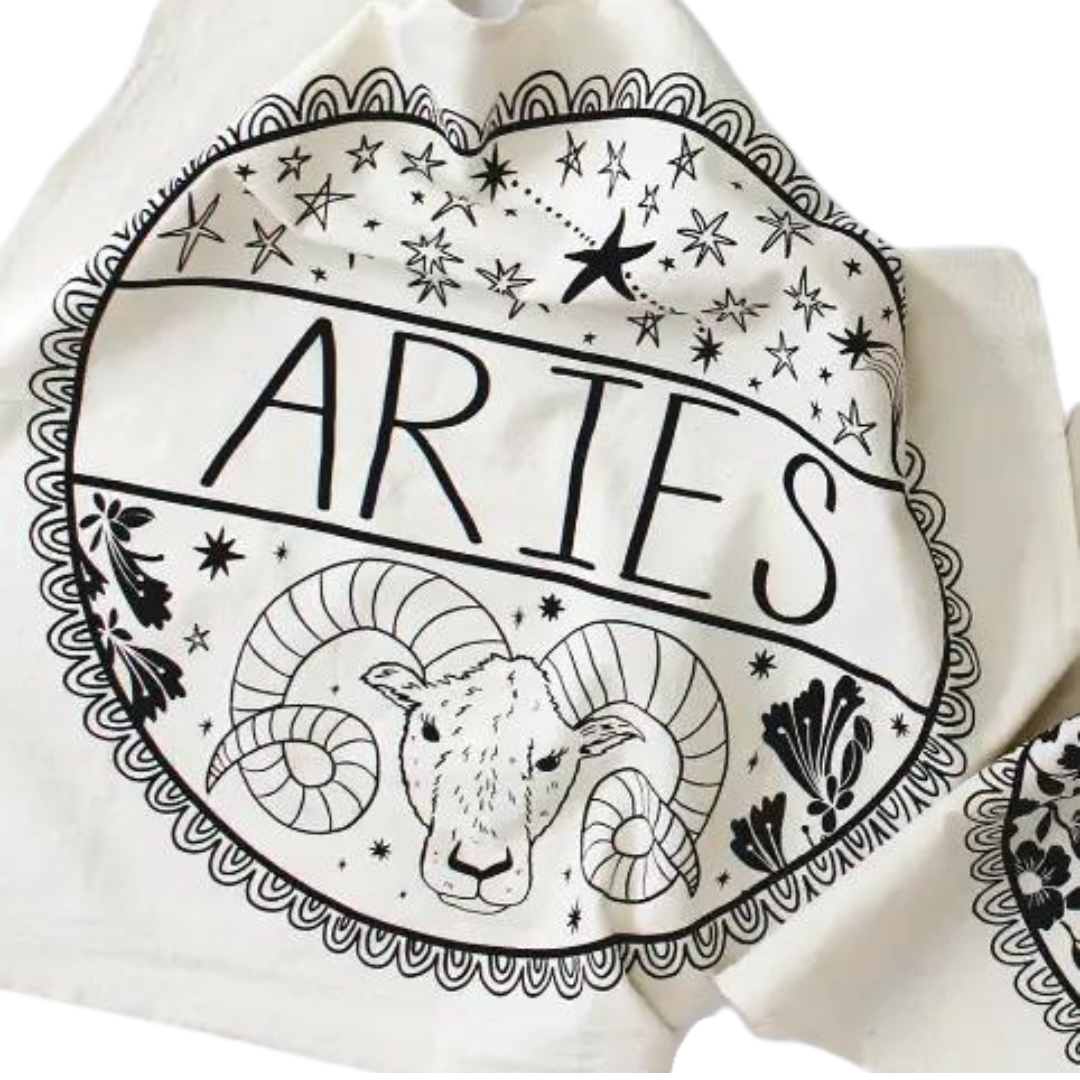 Aries Printed Tea Towel