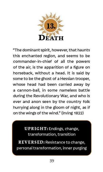 The Legend of Sleepy Hollow Tarot —Headless Horseman Edition