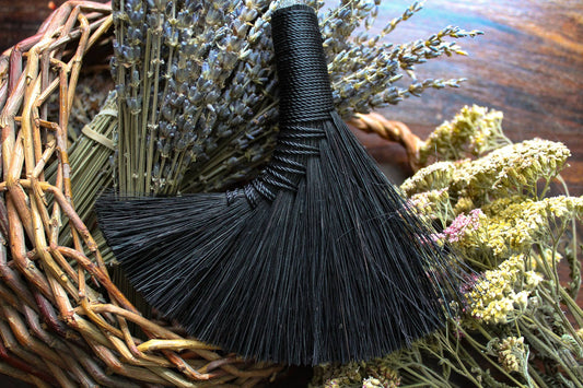 Mini Altar Brooms - Black