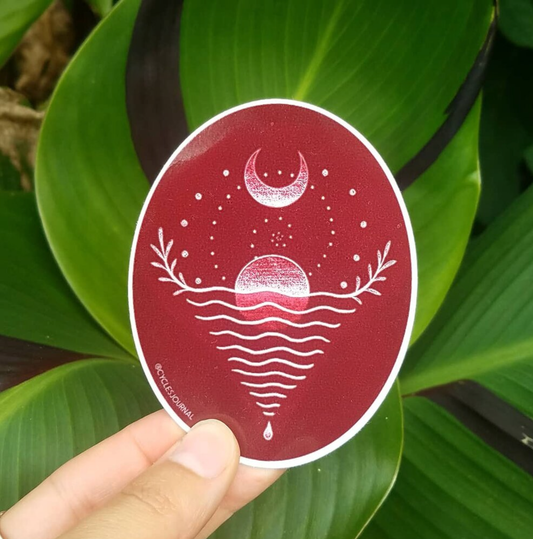 Womb Tides Vinyl Sticker