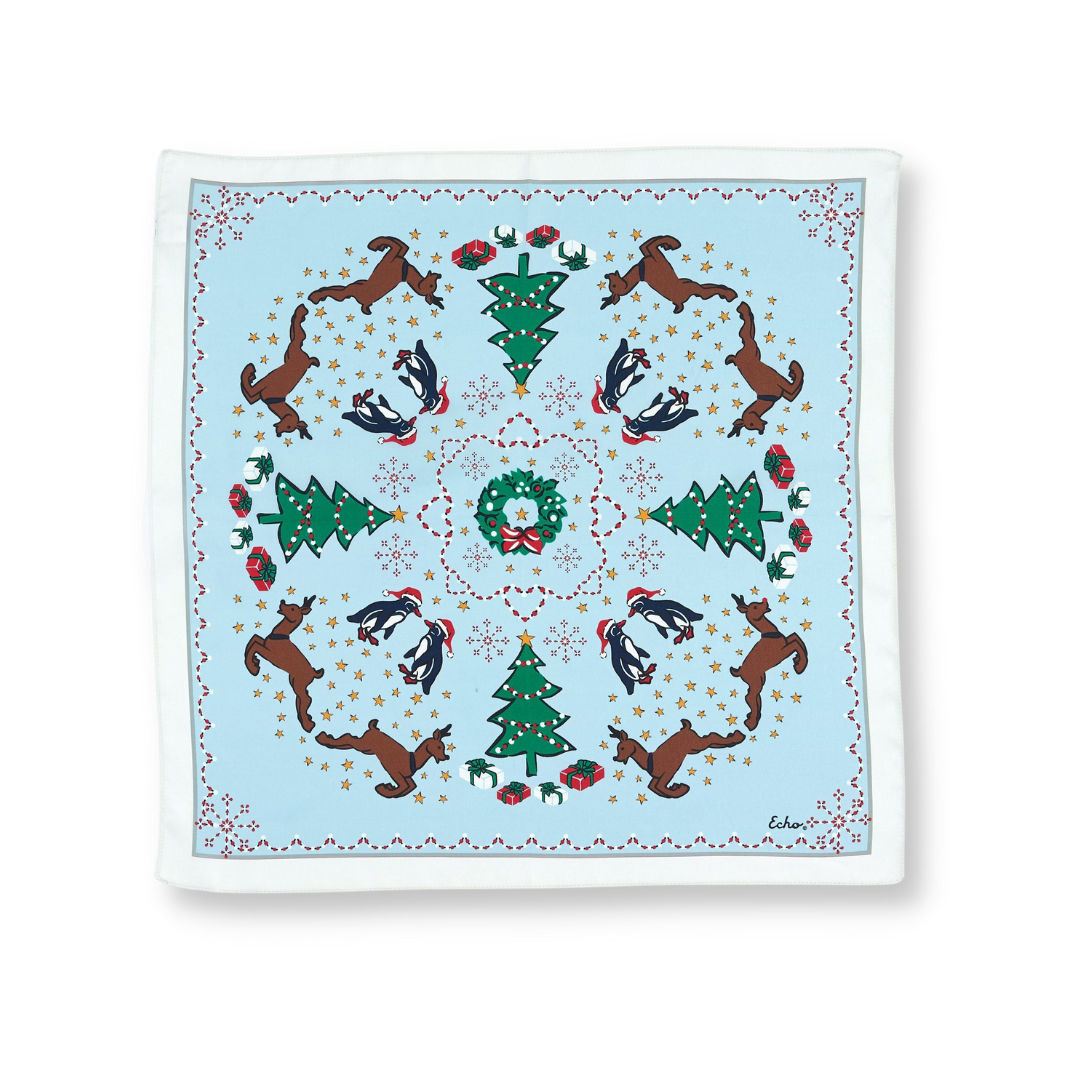 Where's Rudolph Silk Square Scarf