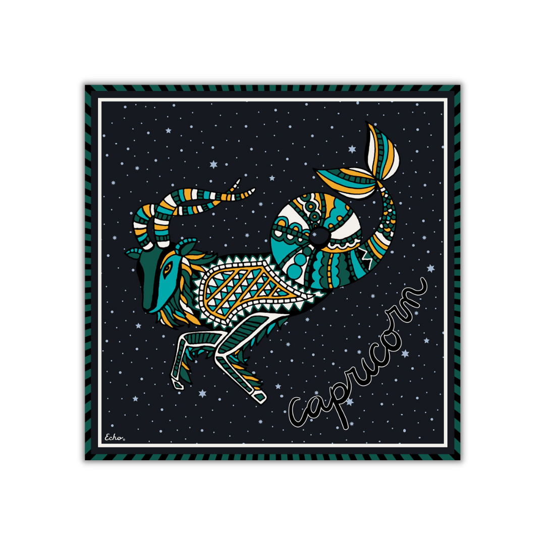 Capricorn Silk Square