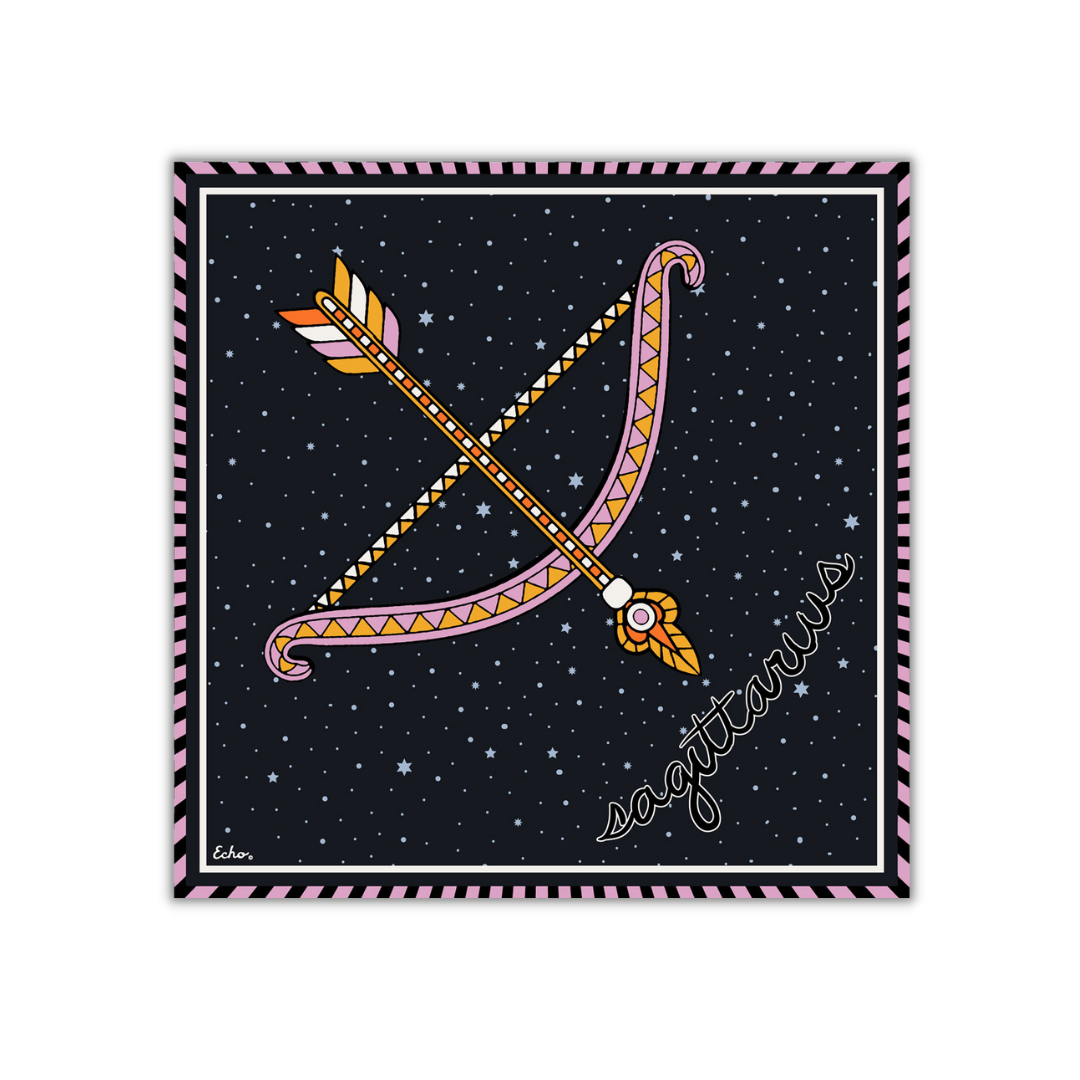 Sagittarius Silk Square