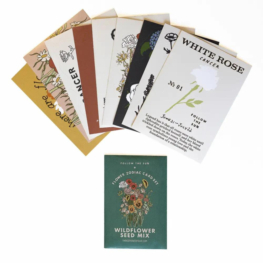 Flower Zodiac Card Set