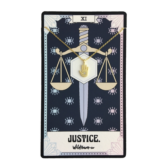Tarot Card Necklace - Justice