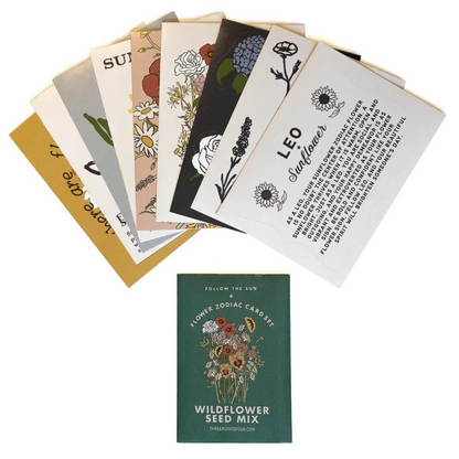 Flower Zodiac Card Set