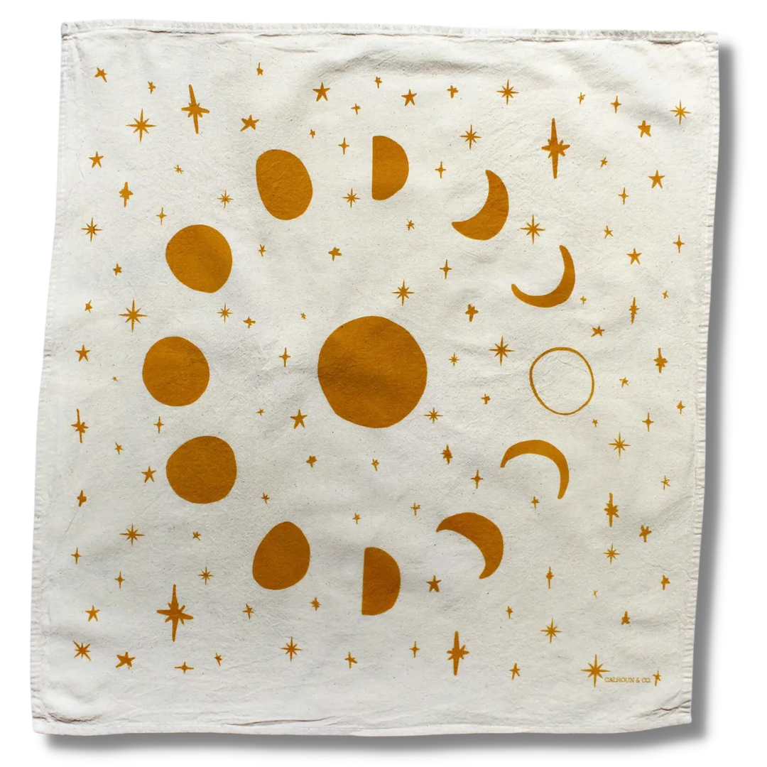 Moon Phases Tea Towel