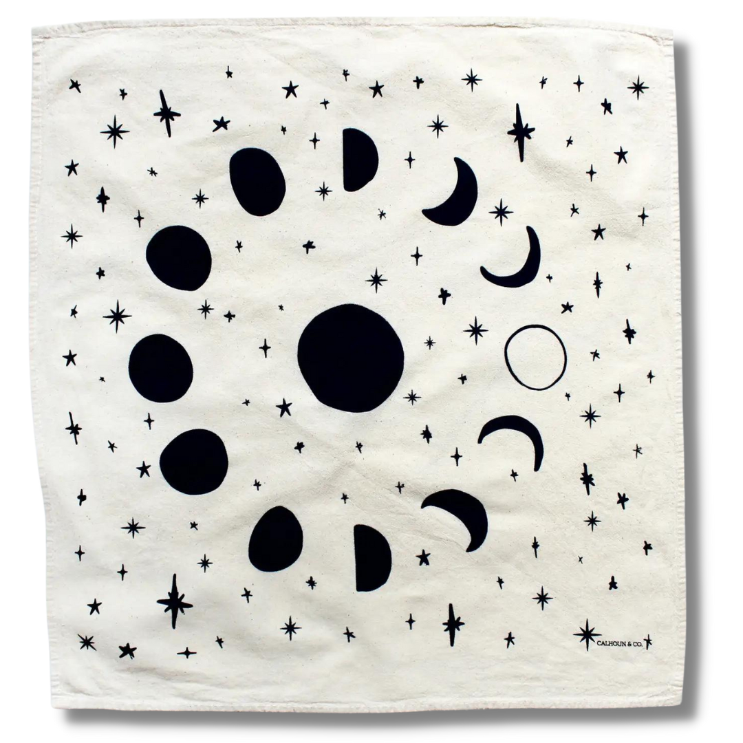 Moon Phases Tea Towel
