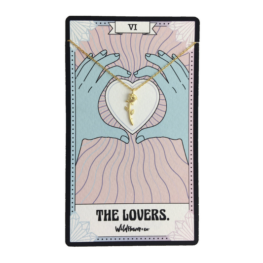 Tarot Card Necklace - The Lovers