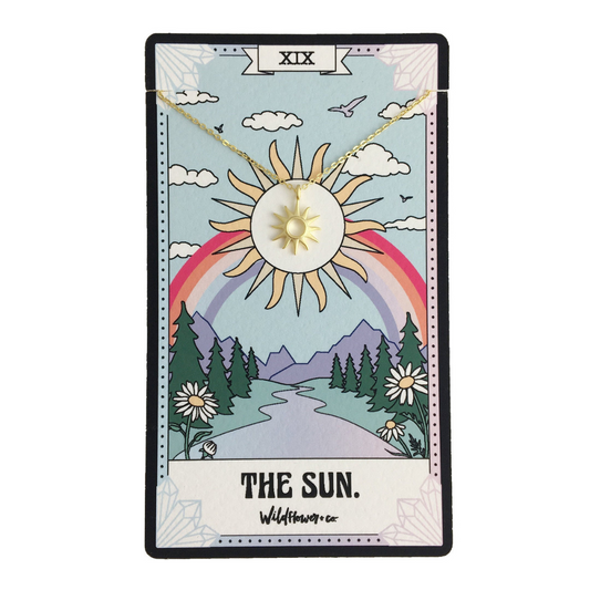 Tarot Card Necklace - The Sun