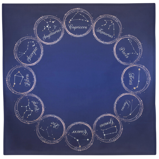 Zodiac Constellations Altar Tarot Cloth